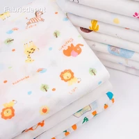 100 cotton double gauze fabric for quilting baby bath towel bedding handkerchief bib by meters