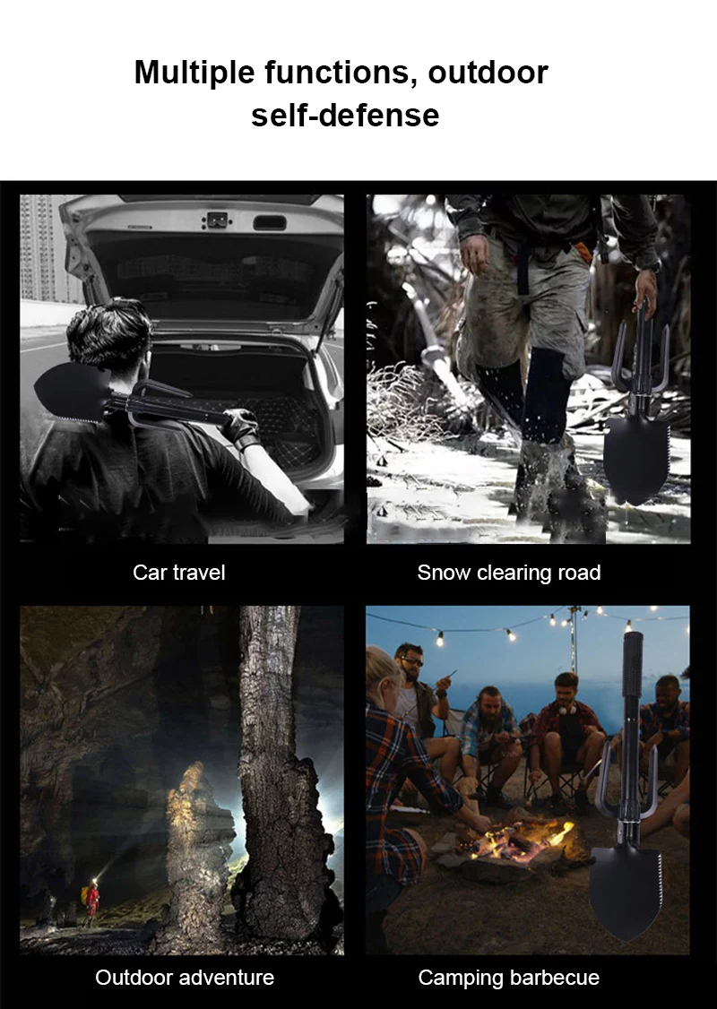 

Новый небольшой складной многофункциональный складной лопата/грабли для кемпинга инструмент для выживания на природе Портативный прочный...