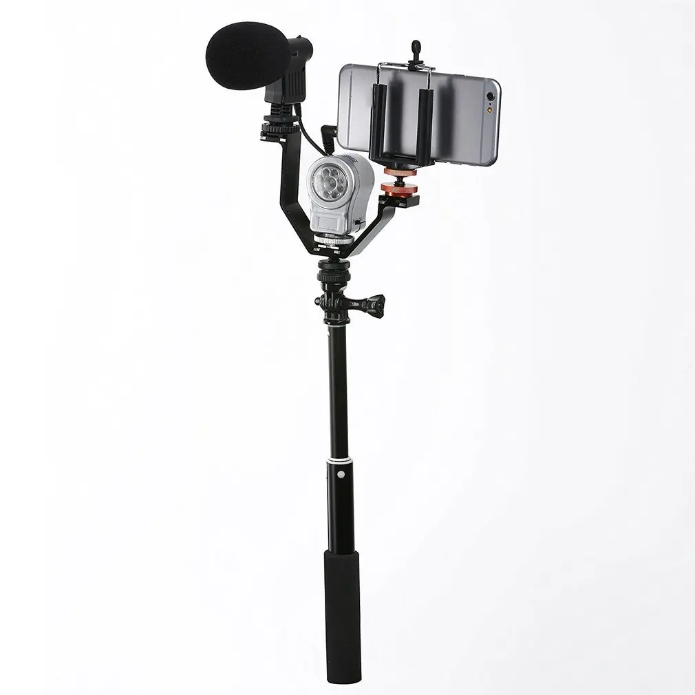 VL-125 125 мм DSLR тройной Горячий башмак V кронштейн для вспышки для видеофонарей микрофоны мониторы для камер Видеокамеры