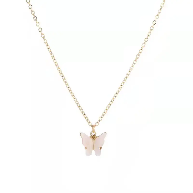 

Vintage Personality Korean Fashion Butterfly Necklace Cute Choker Grunge Accessories Women Aesthetic Anime Body Jewelry.