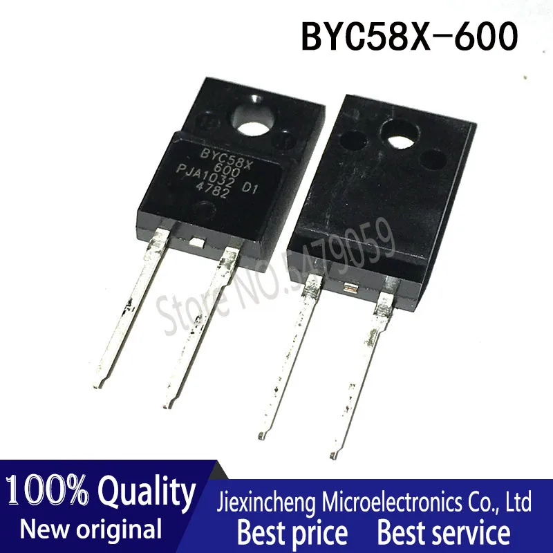 

10PCS BYC58X-600 BYC58X TO220F 600V 8A New original
