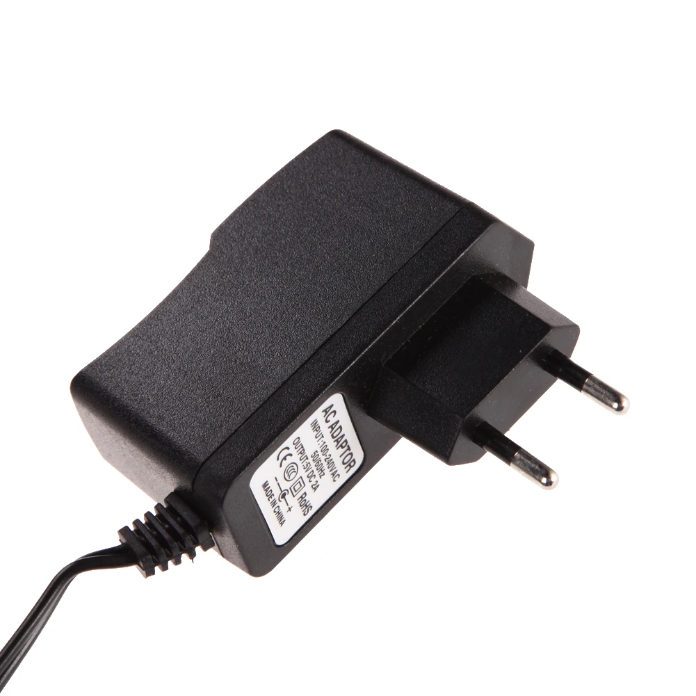 Адаптер преобразователя переменного тока 100-240 В постоянного 5 мм x 2 в 2A мА