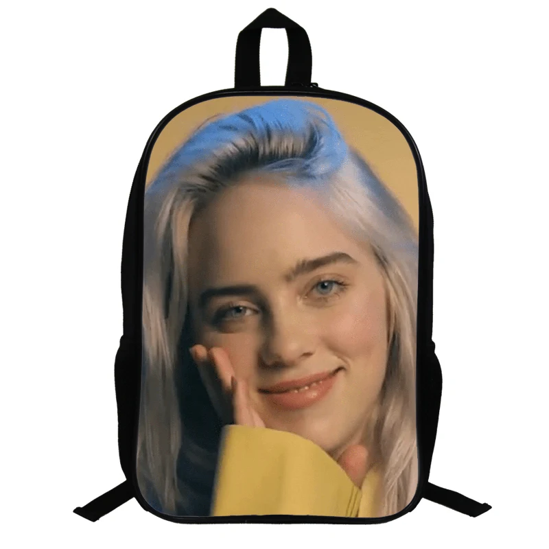 14,5 дюймов Billie Eilish школьные сумки для подростков рюкзак в стиле «хип-хоп» для мальчиков и девочек, рюкзак для ноутбука, рюкзак для путешествий вентиляторы подарок