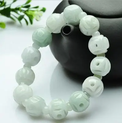 Zheru Jewelry натуральный бирманский жадеит светильник-зеленый полый пастельный