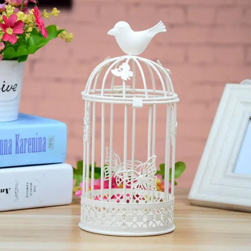

Romantic Birdcage Candle Holder Vintage Candlestick Home Party Wedding Decor