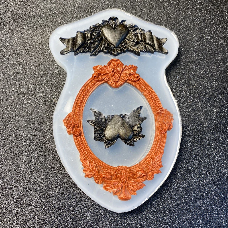 Ретро рамки Форма форма для изготовления мыла ручной работы с украшением в виде