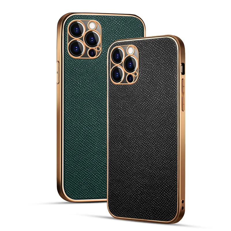 

Genuine Real Leather Luxury Cow Shockproof Case Cover For iPhone 12 Pro Max 12 11 XS Max XR X 8 7