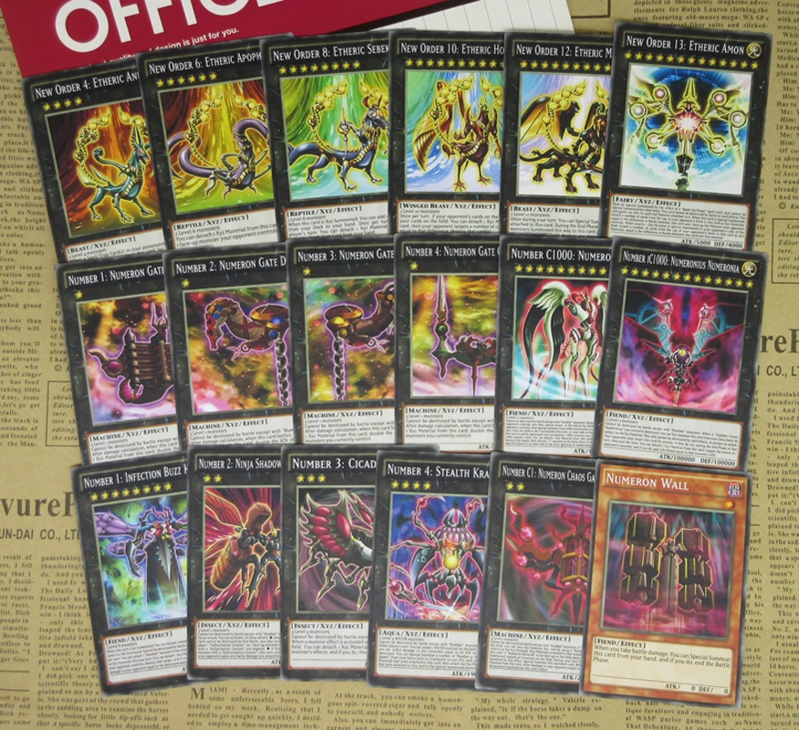 18 шт. специальные аниме карты YuGiOh Zexal новый номер заказа iC1000 нумерония дона тысяча