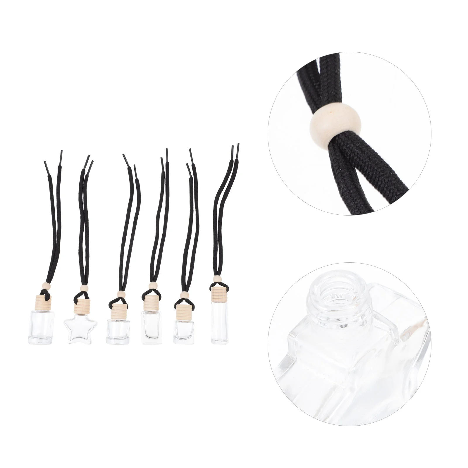 

6 шт., автомобильные флаконы для эфирного масла, креативные флаконы для духов (разные цвета)