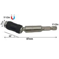 14 hex magnetic screw drill tip drill screw tool quick change locking bit holder guide drill bit screwdriver pivot