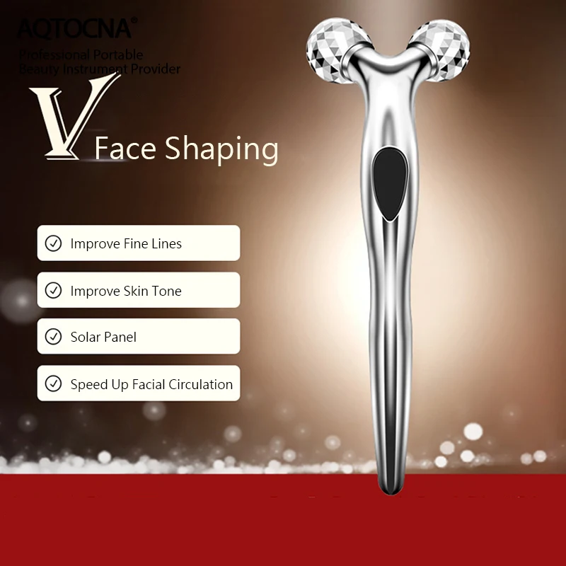 

Portable Face Lifting Y Shape Roller 3D Massager Roll Massager for Face Massage Instrument Beauty Skin Care Tool 360 Rotate