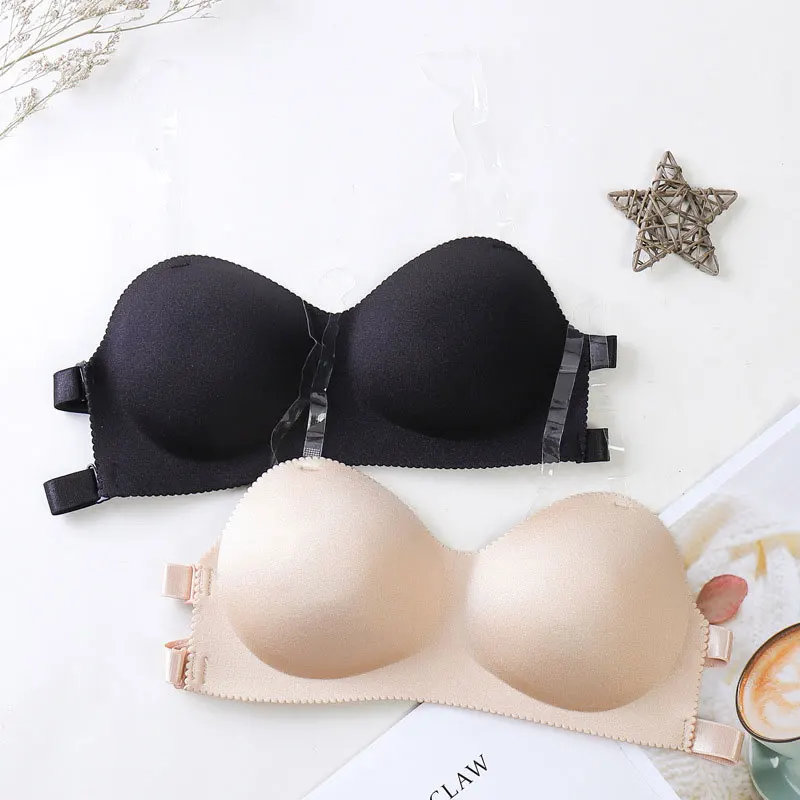 

Women Beauty Back Smoothing Strapless Bra Tube Top Invisible Bra with Shoulder Strap J55