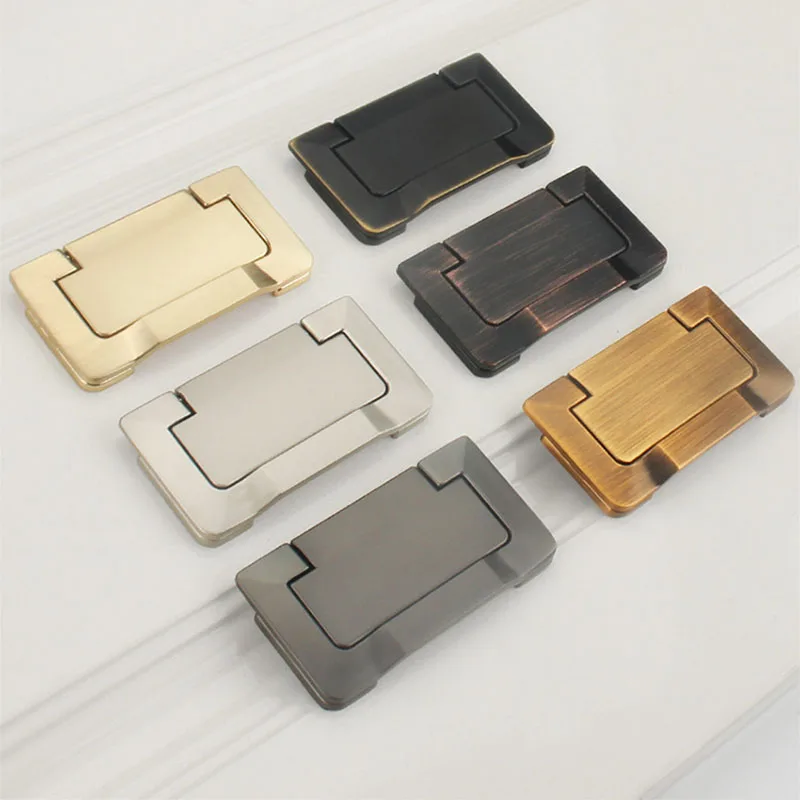 Цинковый сплав мебельная фурнитура для ящиков тянет Скрытая встряхивание ручка