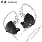 KZ ZSN Pro X гарнитура 1BA + 1DD, гибридная технология, Hi-Fi бас, наушники, монитор, спорт, шумоподавление, наушники-вкладыши