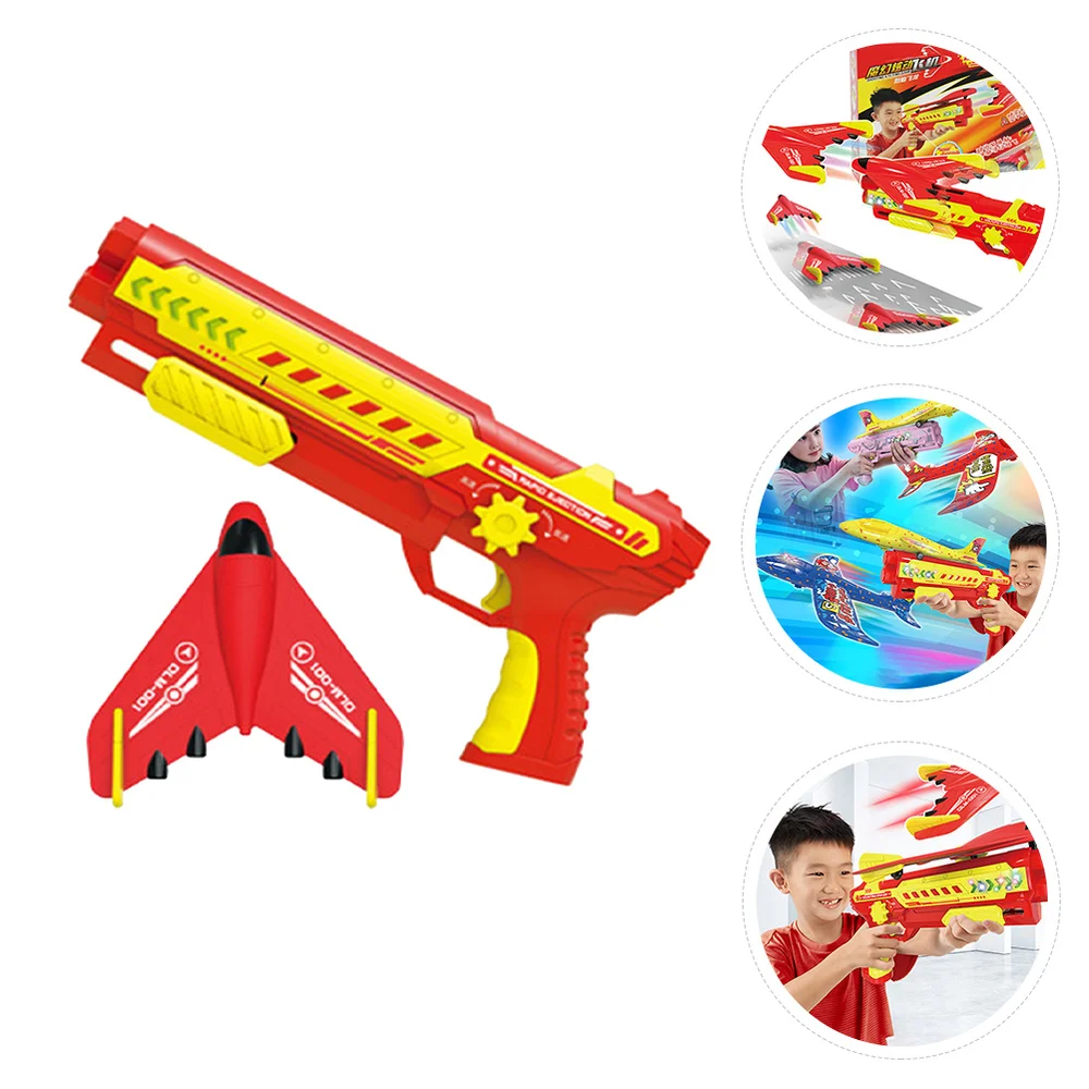 

1 Set Interesting Kids Shooter Playset Catapult Plane Birthday Gift for Boys