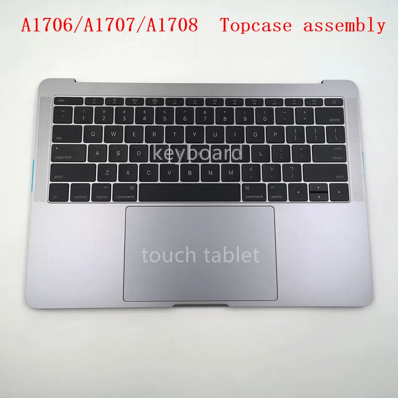 Для нового оригинального Macbook Pro серый серебристый A1707 A1706 Topcase в сборе с