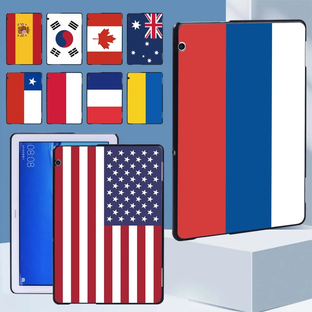 

For Huawei MediaPad M5 Lite 10.1"/M5 10.8"/T5 10 10.1"/MediaPad T3 8.0/T3 10 9.6" Anti-fall Hard Shell Tablet Back Shell