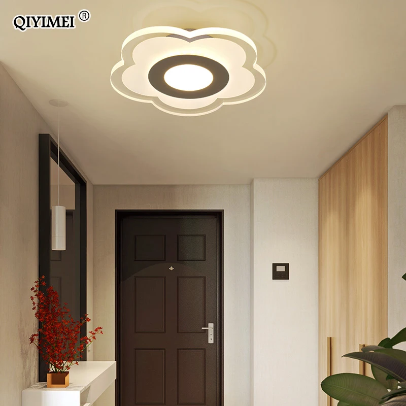 Lámparas de araña LED modernas para interiores, iluminación acrílica para sala de estar, pasillo, pasillo, accesorios decorativos para el hogar, envío directo