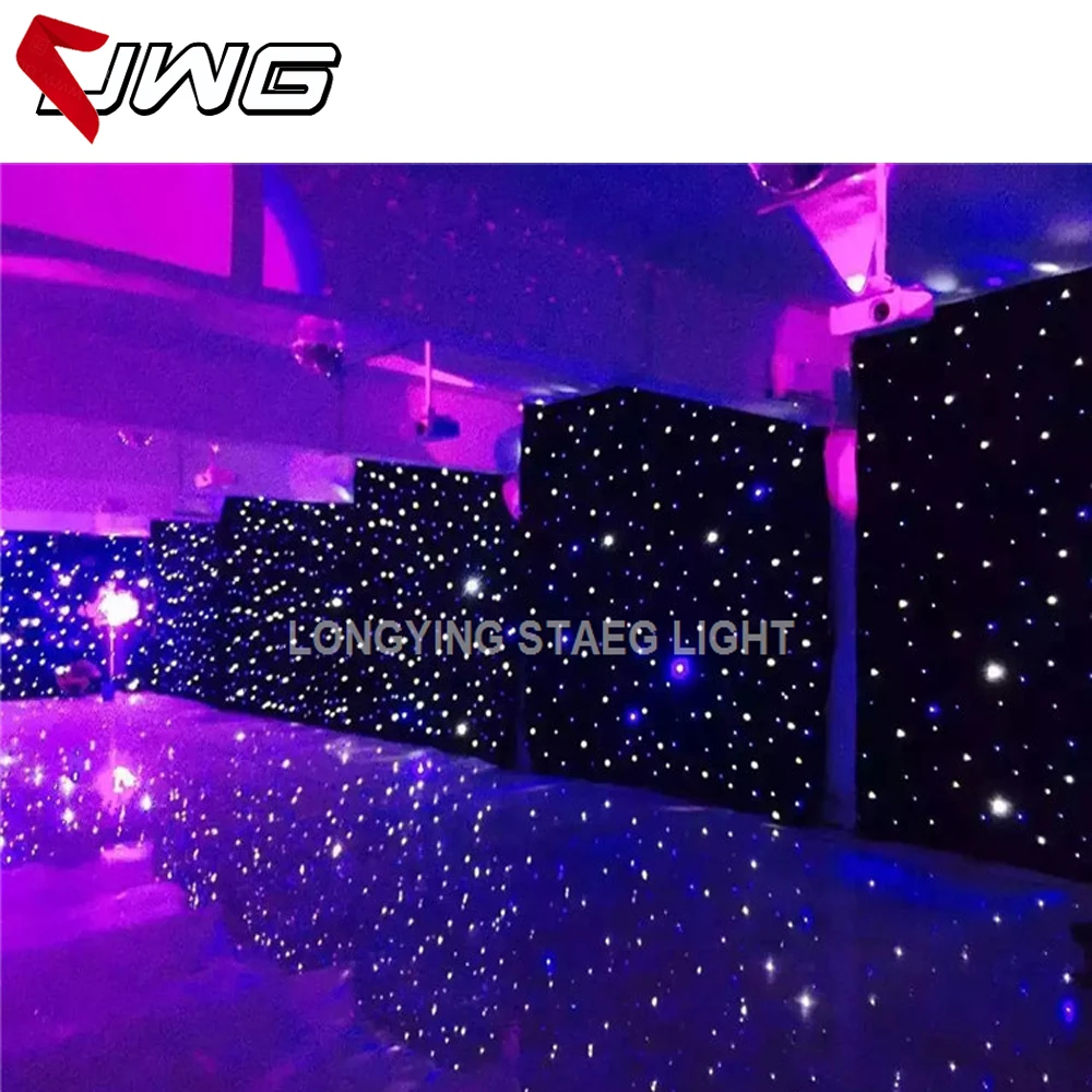 Оптовая цена светодиодная цветная Начальная ткань 3x5 м Мерцающая светильник