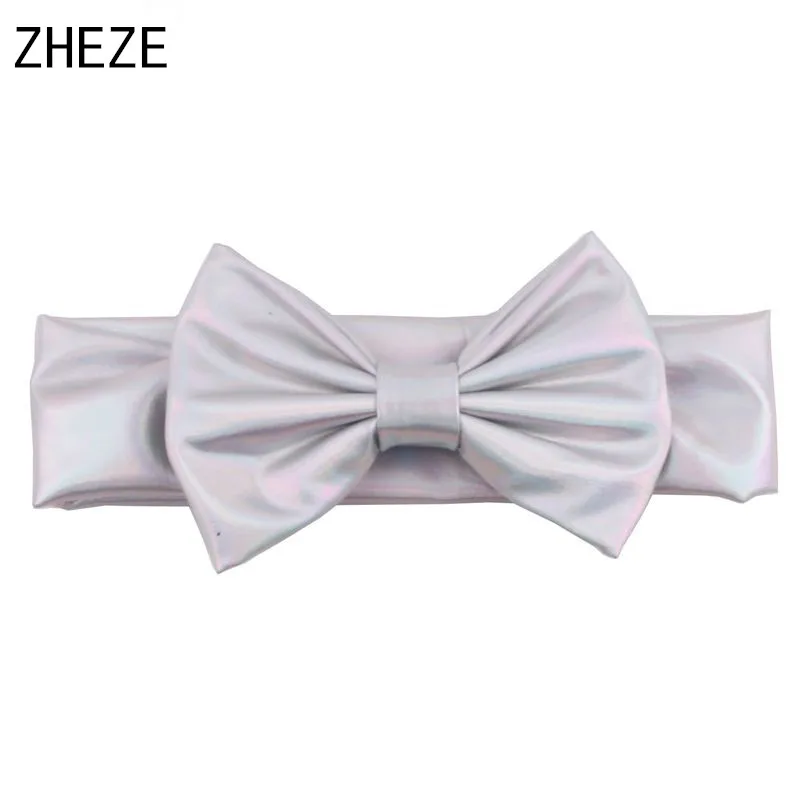 6 шт./лот 5 ''повязка на голову с бантом русалки для девочек металлический бант