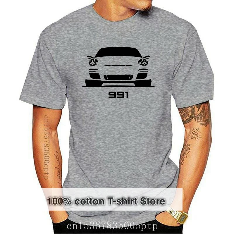 

New 2021 CA0105A 100% cotton short sleeve 991 sport car print men T shirt casual summer tshirt male t-shirt tee shirts pthd