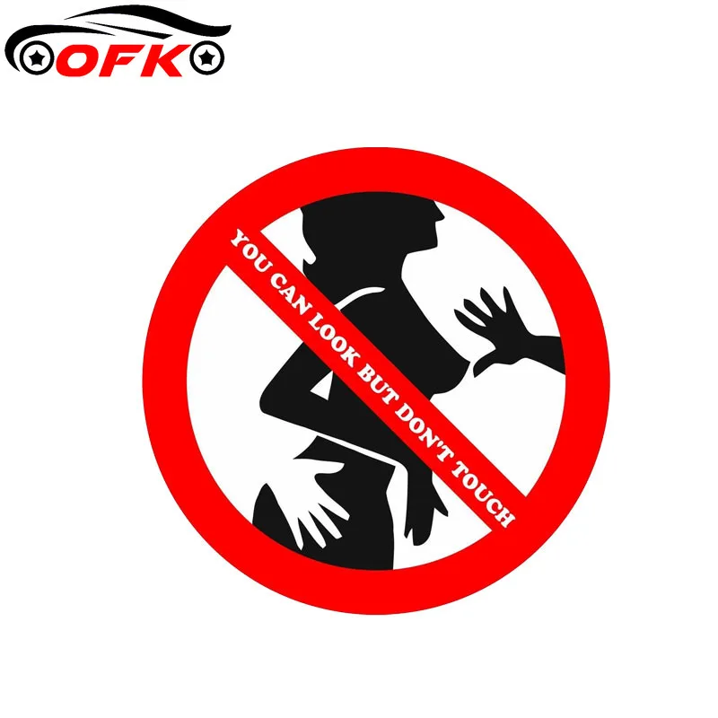 

Funny YOU CAN LOOK BUT DON'T TOUCH Sexy Decal Car Sticker PVC 14CM*14CM