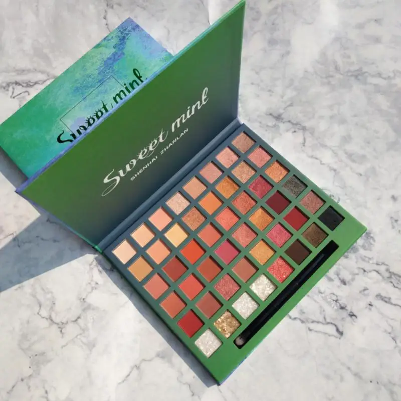 48/35/18 /9 цветов блестящие тени для макияжа Палитра матовое мерцание блеск алмазные