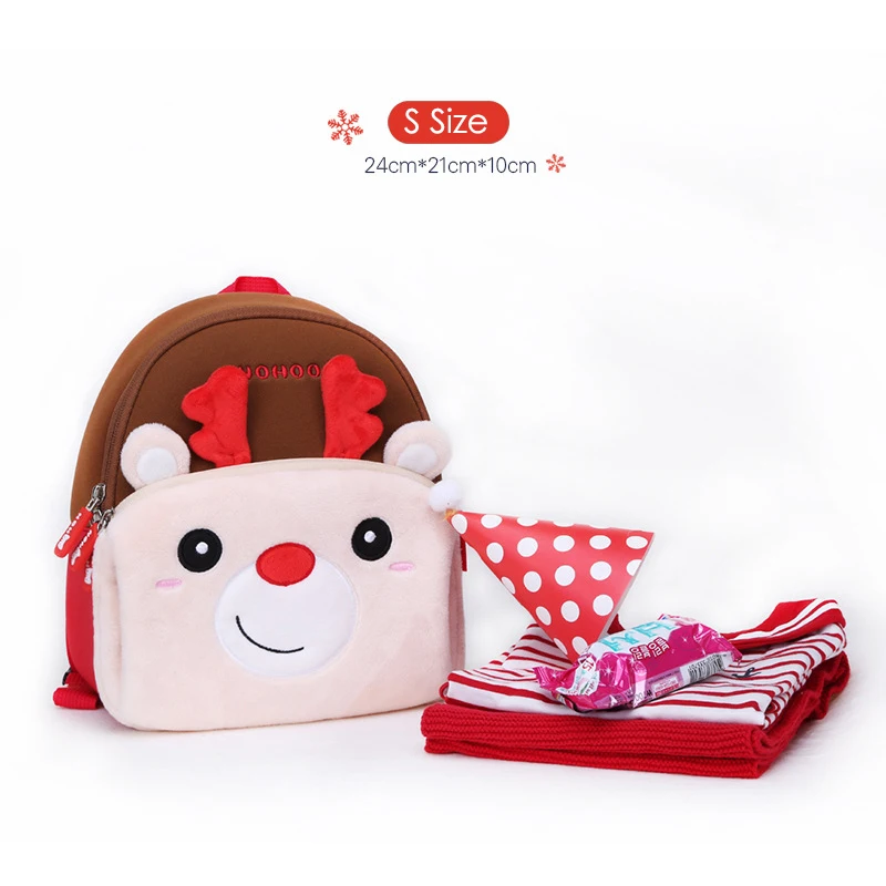 Школьные ранцы с изображением рождественского лося для детей милые детского