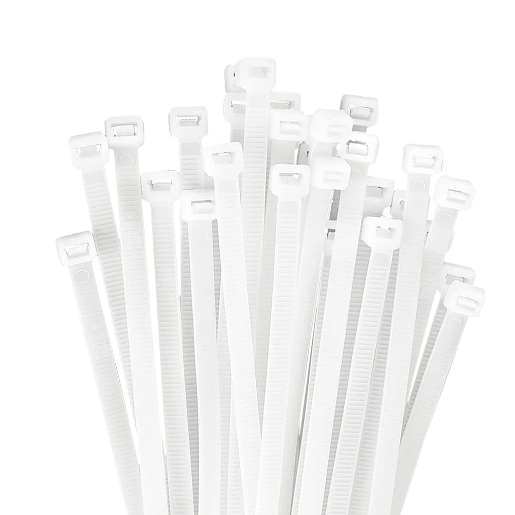 

4" 6" 8" Multipurpose Locking Self-locking Organiser Fasten Hardware Industrial 300Pcs Cable Zip Ties Nylon Wire Heavy Duty Wrap