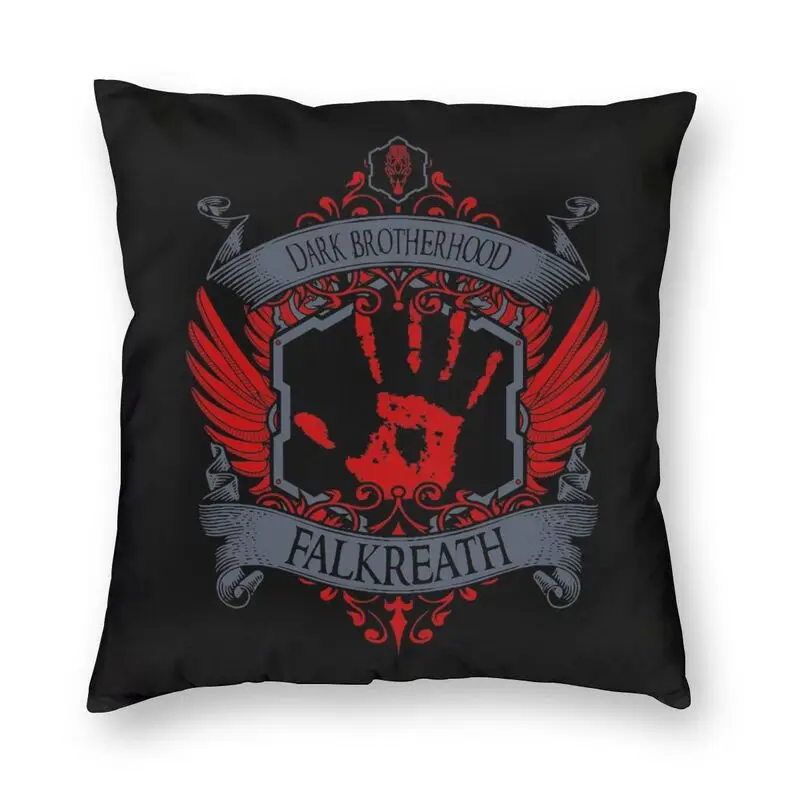 

The Elder Scrolls Video Game Sofa Cushion Cover Dark Brotherhood Falkreath Square Floor Pillow Case Home Decorative Pillowcase
