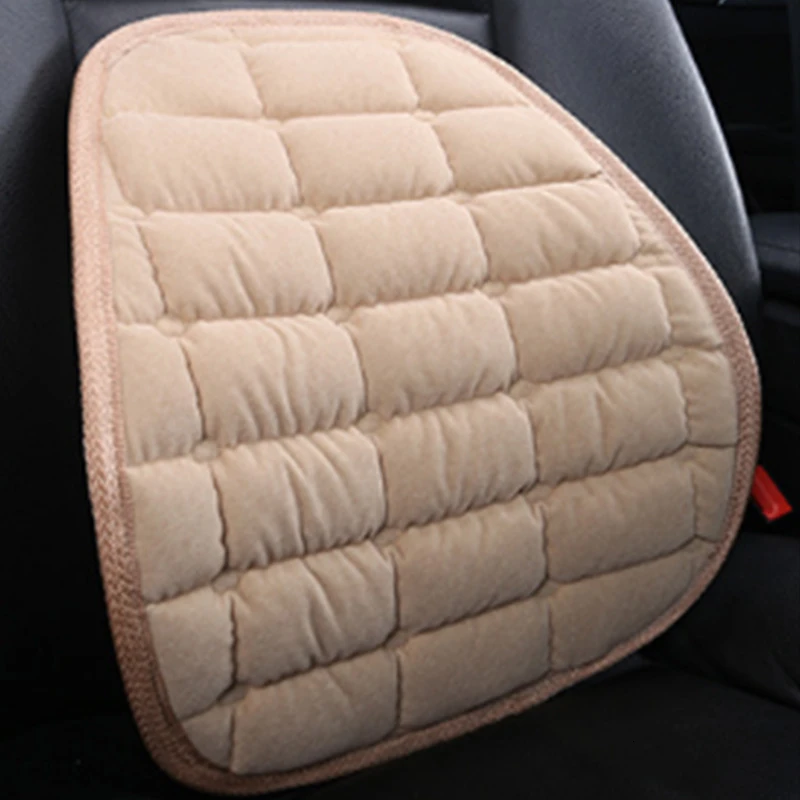 Зимняя теплая Автомобильная подушка для массажа здоровая поясная поддержка