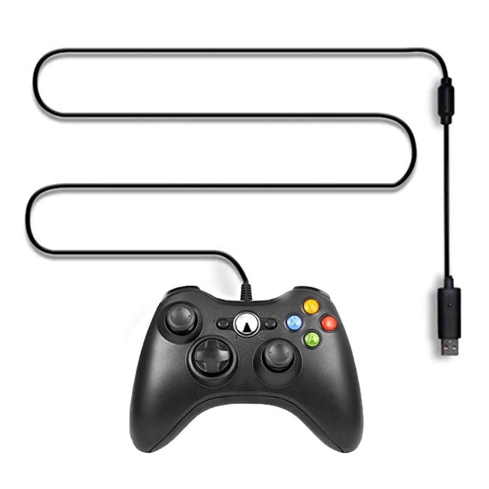 USB Wired Gamepad Dual Vibration Controller for Xbox 360 PC Game Console 14 Buttons Portable Joystick | Электроника