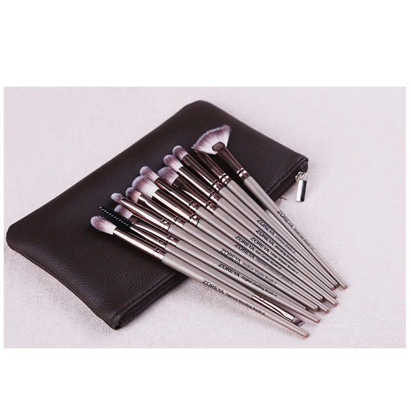 Hot Selling Zoreya 12 PCs Gift Makeup Brush Set Artificial Fiber Eyeshadow Cosmetic for Women ZS125 | Красота и здоровье