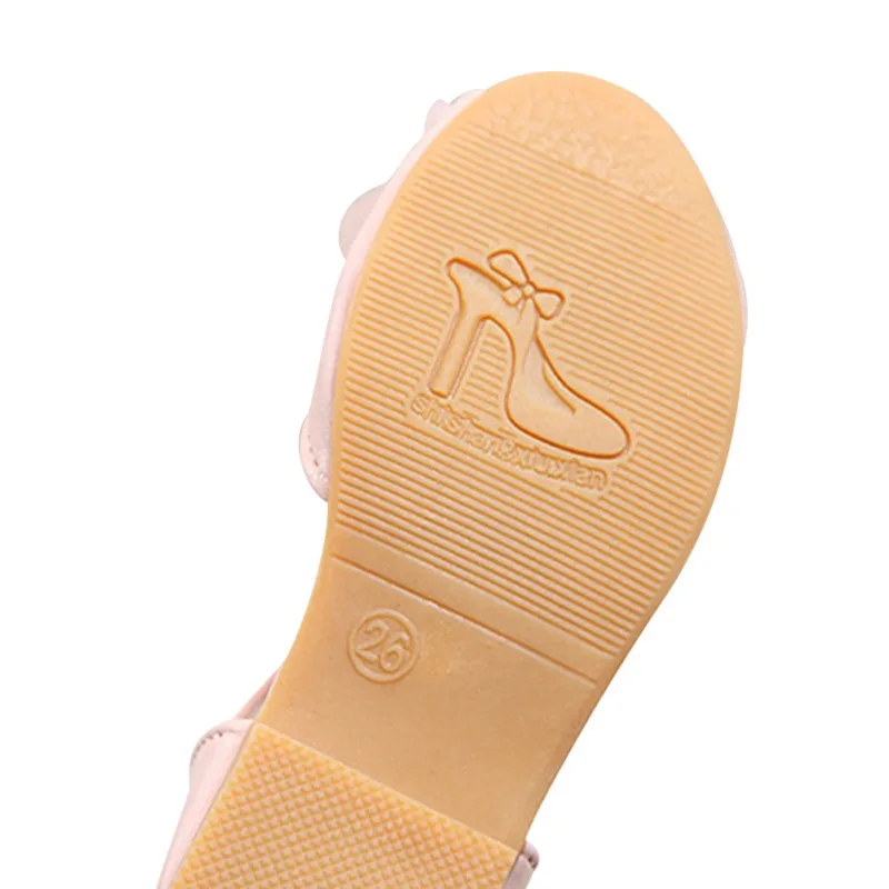 

Children Baby Girl Summer Sandals Soft Soled Pearl Floral Design Sandals Casual Breathable Anti-slip Walking Shoes 1-5Y