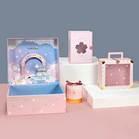pre sale 2020 new cherry blossom valentines day gift box packaging cosmetics skincare jewelry box party favors gift for guests