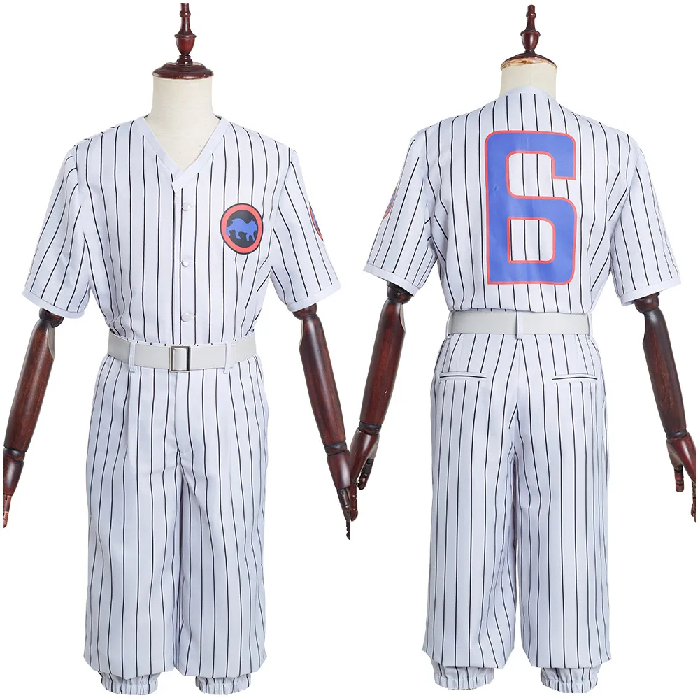 

Jojo Bizarre Adventure Emporio Alnino Cosplay Costume White Stripe Uniform Hat Full Suit Halloween Carnival Outfits