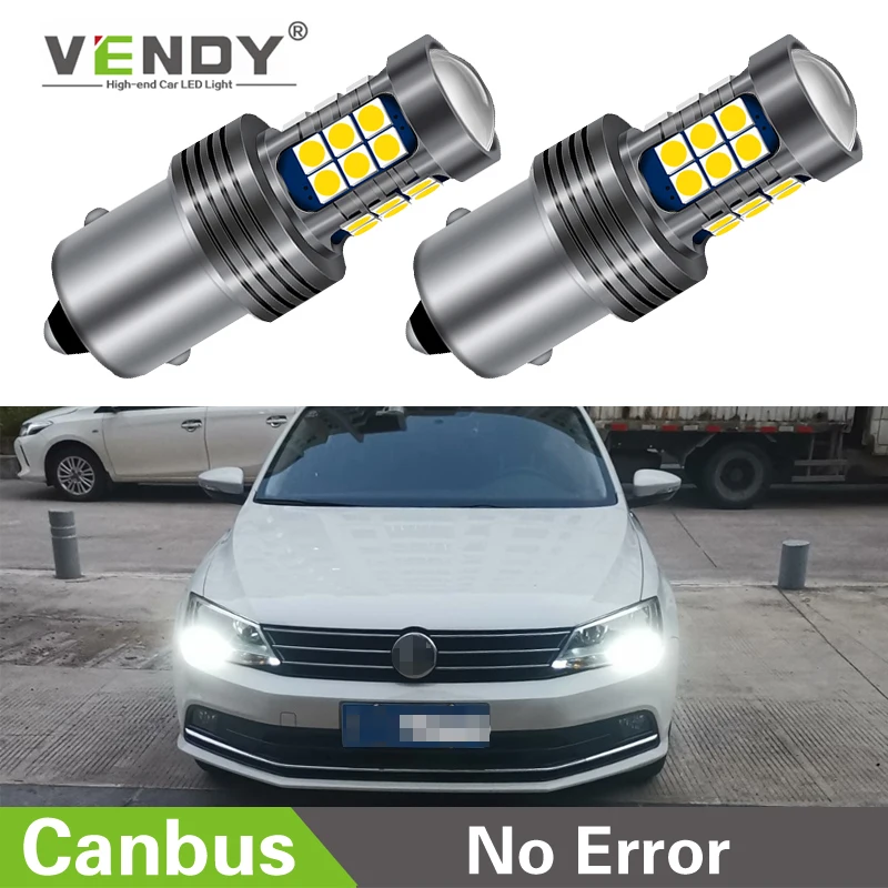 Светодиодсветодиодный дневные ходовые огни Canbus P21W BA15S для Skoda Superb Octavia 2 MK2 A5 VW Passat B7