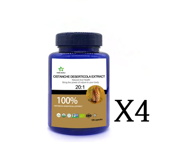 4 bottle 400pcs Лучший ингредиент для ухода за здоровьем мужчин и женщин экстракт цистанш дезертикола 20:1 - Цвет: 4 bottle 400pcs