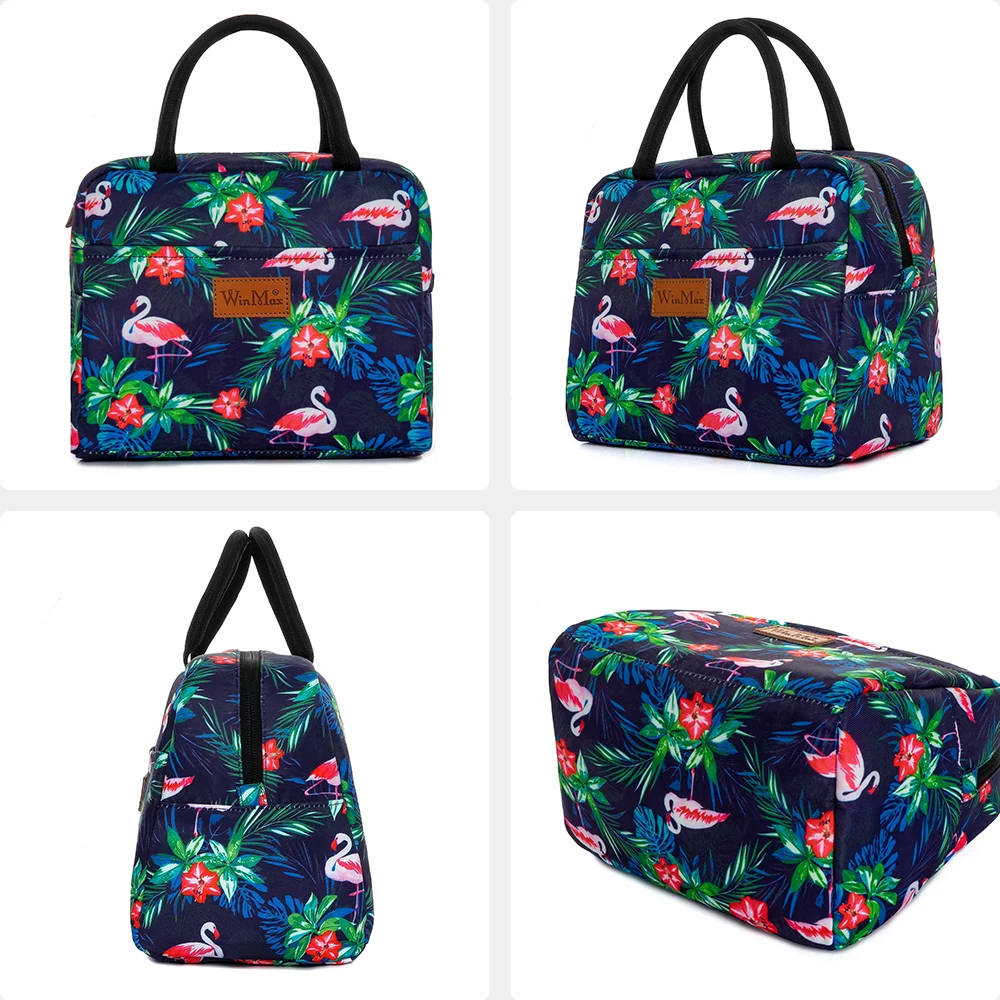 Winmax брендовые большие утолщенные сумки кулеры с рисунком фламинго для женщин