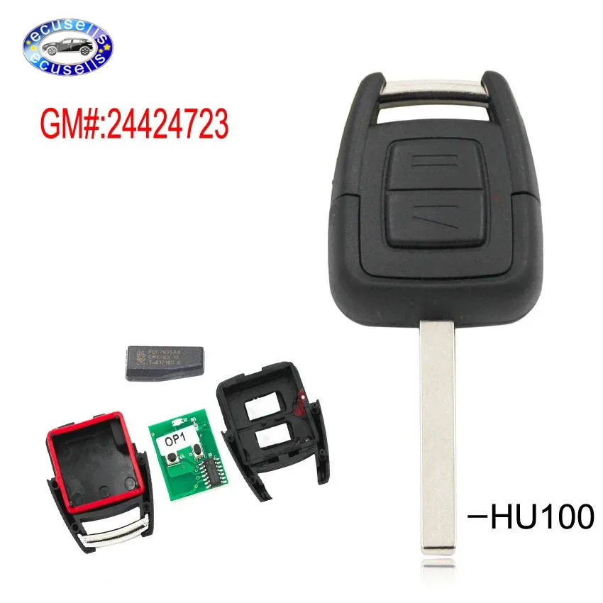 Пульт дистанционного управления с 2 кнопками + Новый пульт ID40 для Opel Vauxhall Astra Vectra