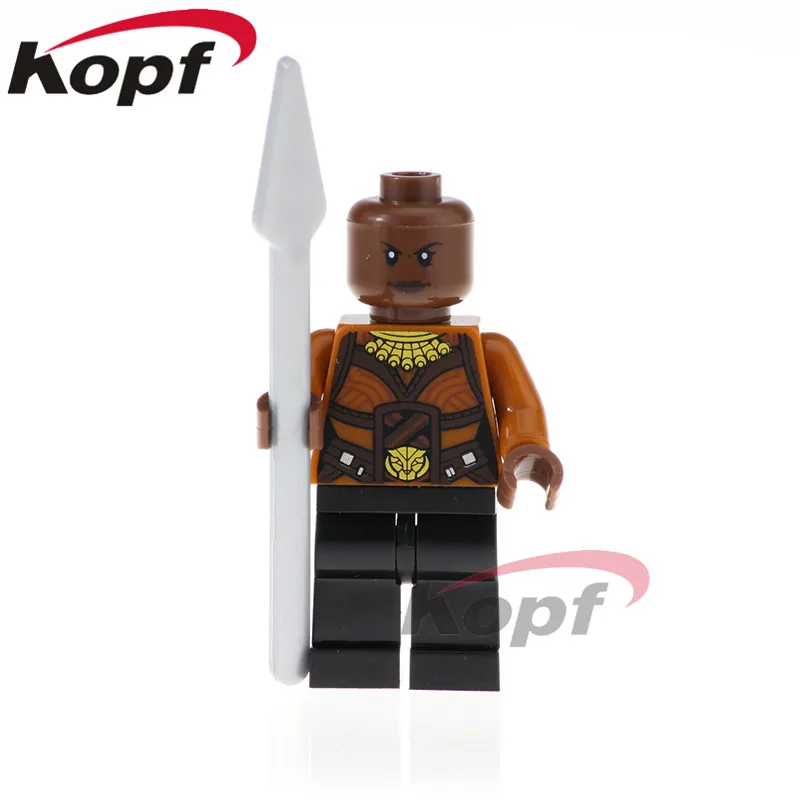 Одиночная фигурки Черная пантера Erik Killmonger Okoye образование Ulysses Klaw Кирпичи Строительные блоки куклы детские игрушки XH 806