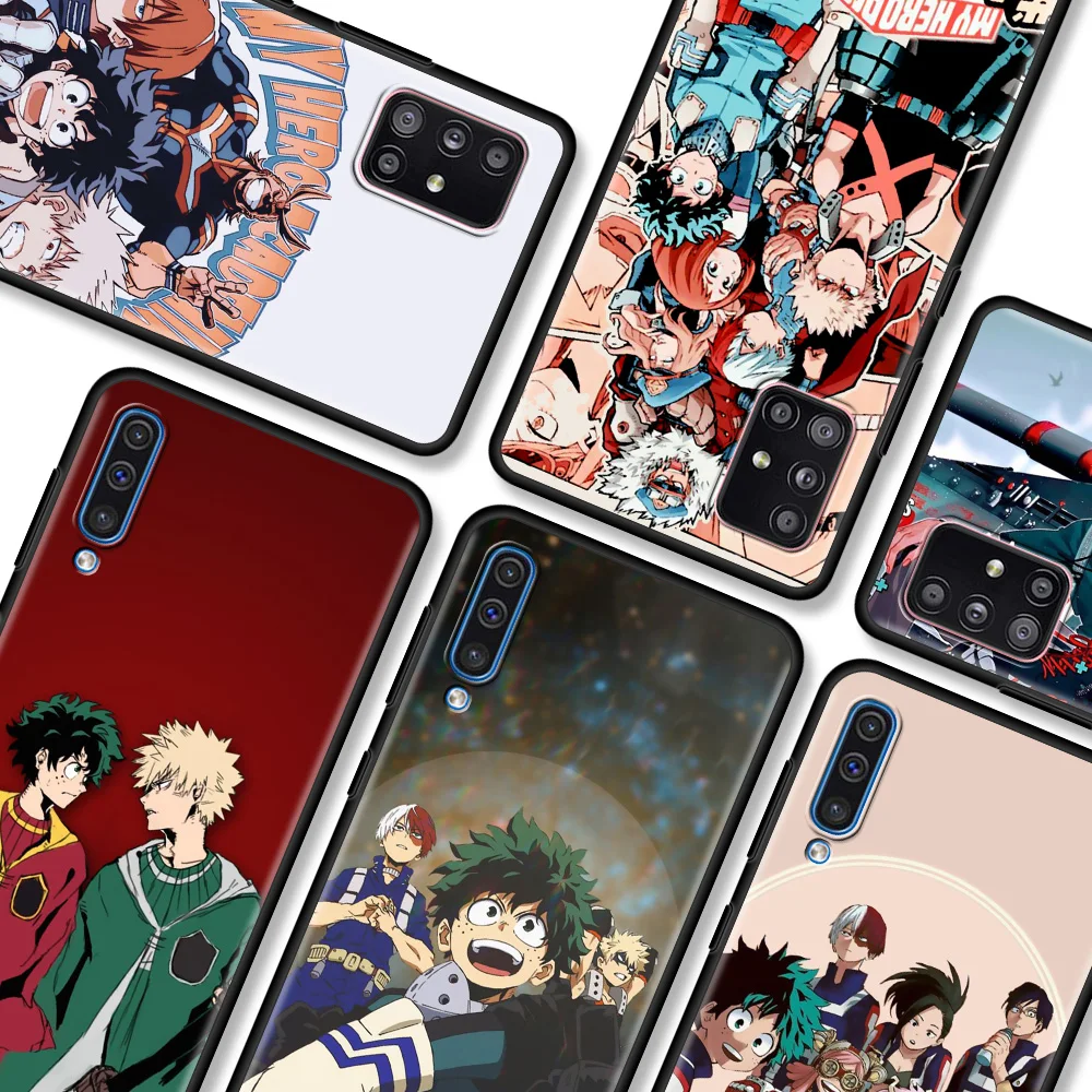 

My Hero Academy Anime Phone Case For Samsung Galaxy A51 A21s A12 A71 A31 A52 A32 5G 4G A02s A72 A41 A11 A51 A42 A7 A9 Back Bag