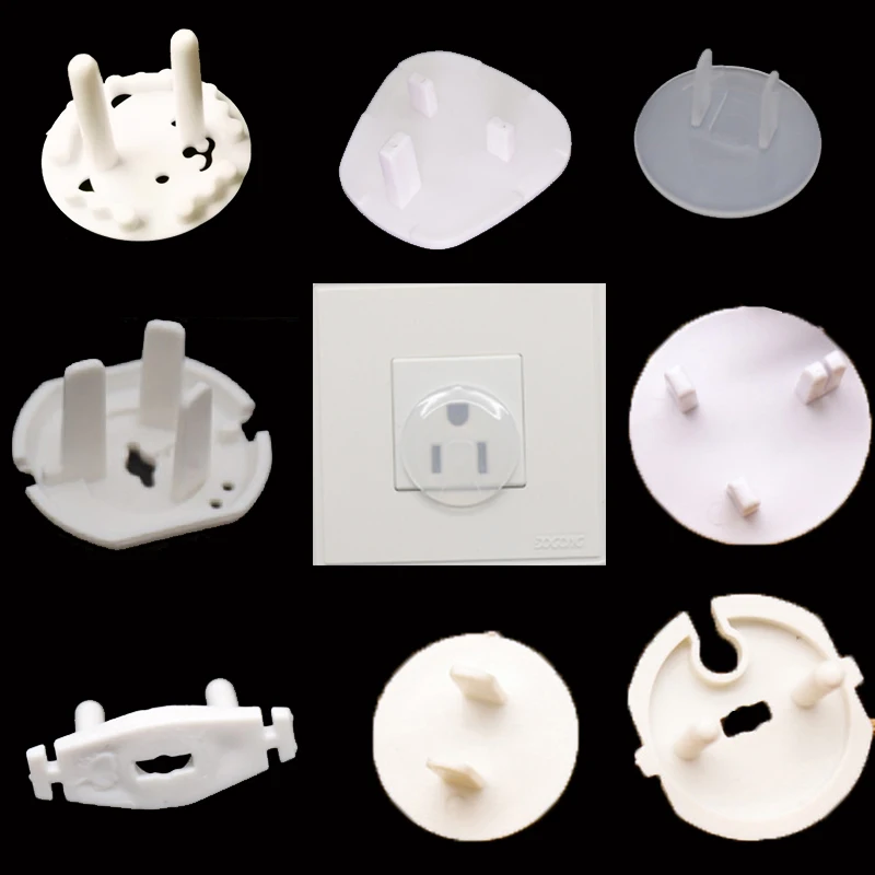 8pcs Baby Safety Child Electric Socket Outlet Plug Protection Security Safe Lock Cover Kids Sockets Cover Plugs For Sockets