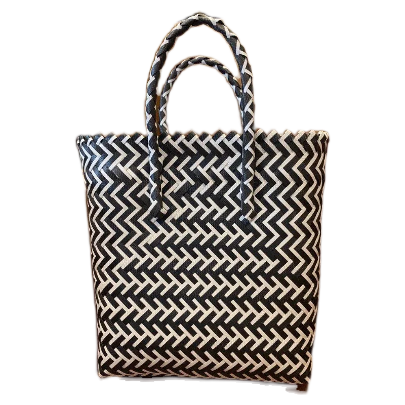 

Hand woven hand-held shopping bag beach holiday bag bath