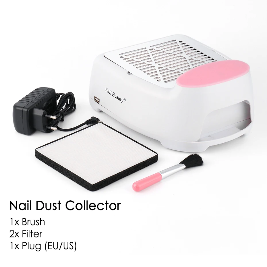 

Strong Power Nail Suction Dust Collector Vacuum Cleaner Electric Nail Drill Machine Manicure Fan Drilling Equipment Set TRUS339A