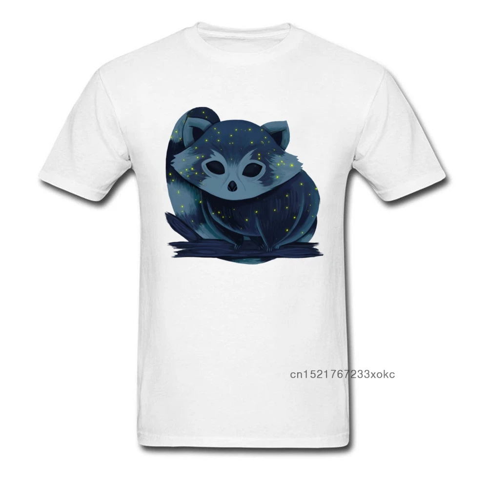 Красная панда из космоса фанки топы с принтом Футболка Crewneck летние 100% хлопковые