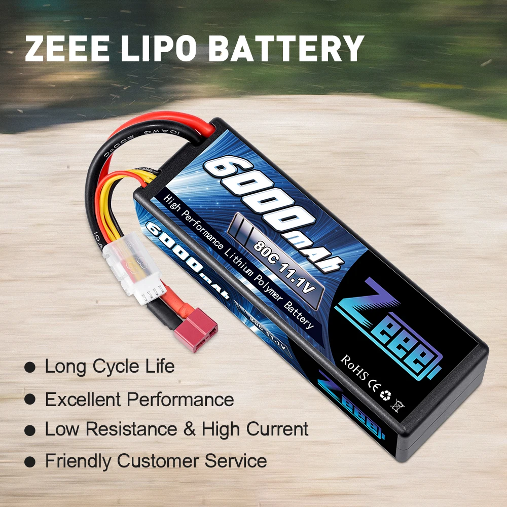 Zeee 11,1 V 6000mAh 3S 80C Lipo аккумулятор с штекером Deans RC зарядное устройство для RC автомобиля грузовика Truggy FPV самолета RC вертолета
