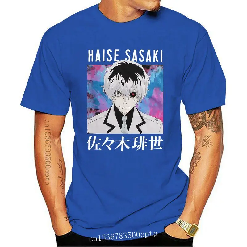 

Новинка 100% хлопковая Мужская модная футболка Токийский Гуль RE HAISE SASAKI Повседневная летняя модная мужская рубашка