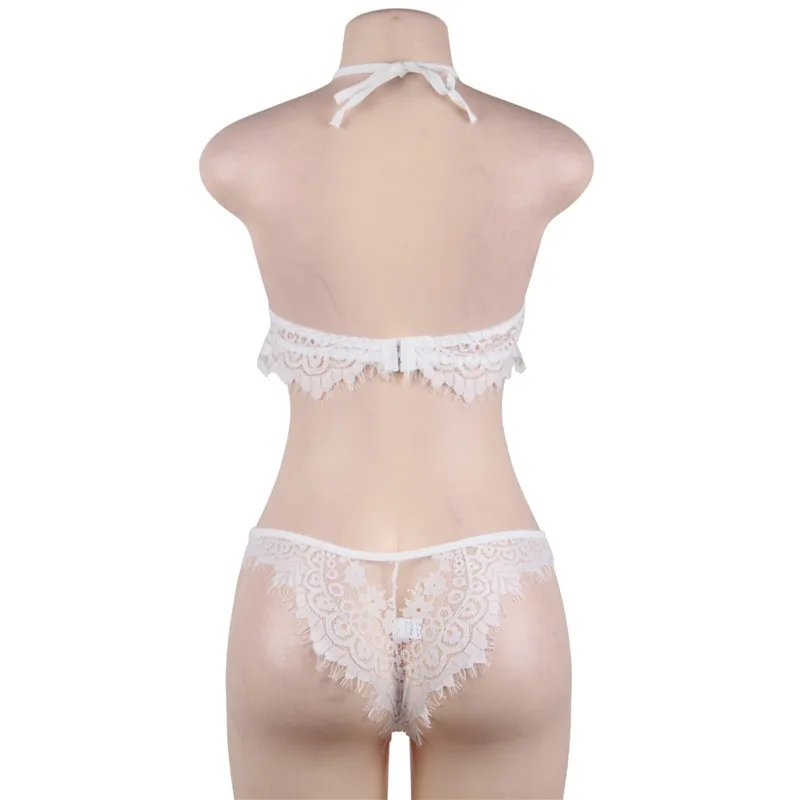 Новый комплект кружевных прозрачных бюстгальтеров с вышивкой женское