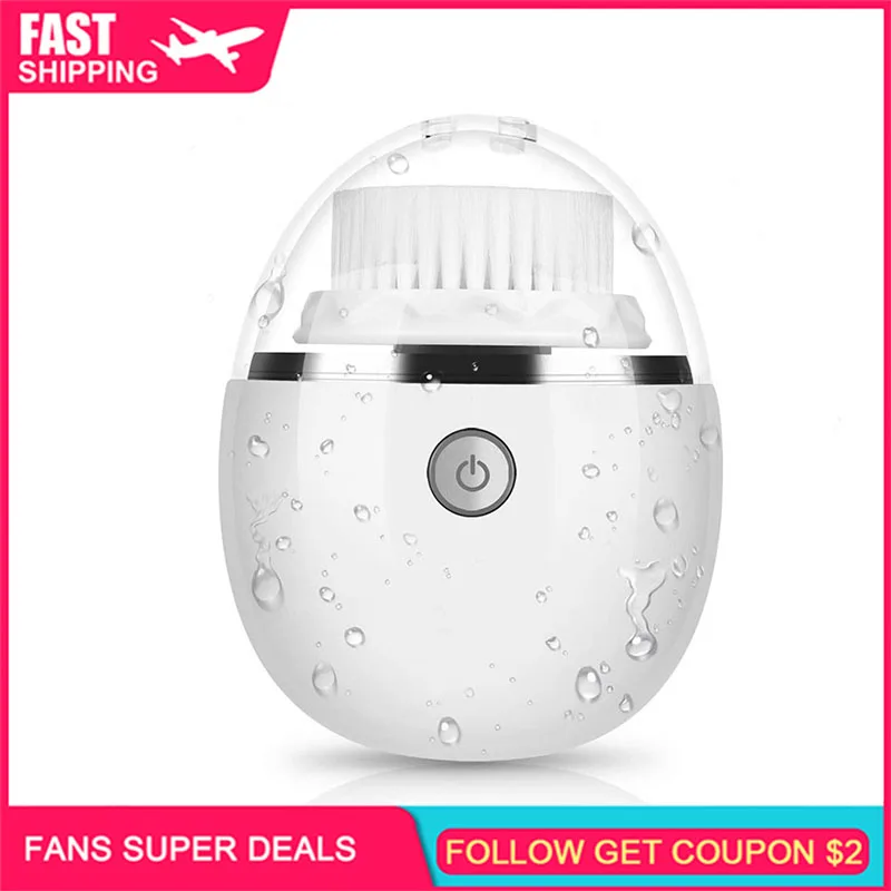 

Электрическая силиконовая щетка для чистки лица, USB-зарядка, массажер для лица, очиститель пор, пилинг кожи, инструмент для удаления черных т...